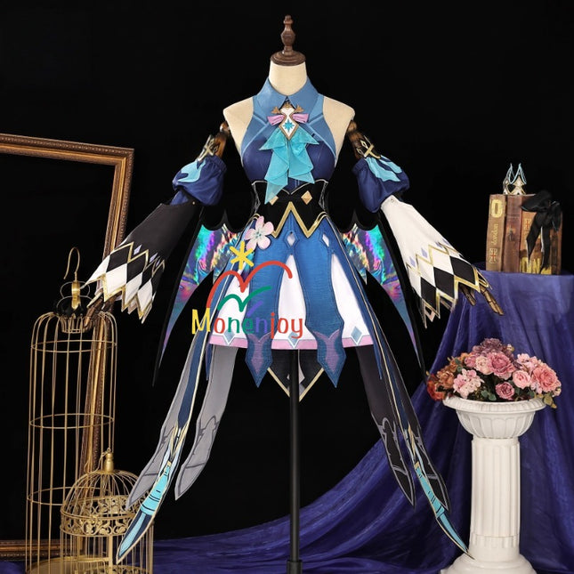 Monenjoy　崩壊スターレイル　ケリュドラ　コスプレ衣装　王冠＋翼付　イベント　ドレス　Cerydra　オクヘイマ　おもちゃ　