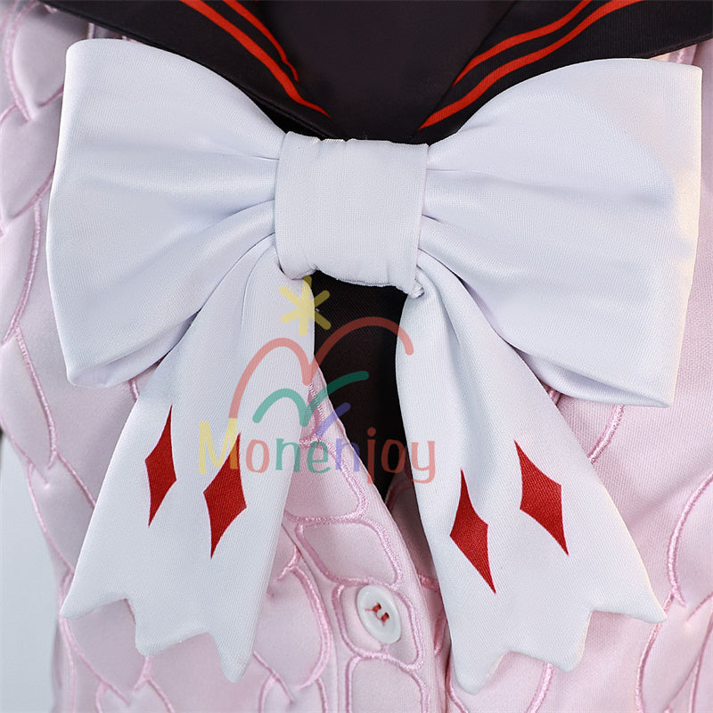 Monenjoy Zenless Zone Zero Ukinami Yuzuha Cosplay Costume Kaidanya Hair Accessory Bag JK Clothes Mini Skirt Cute Landmine Style