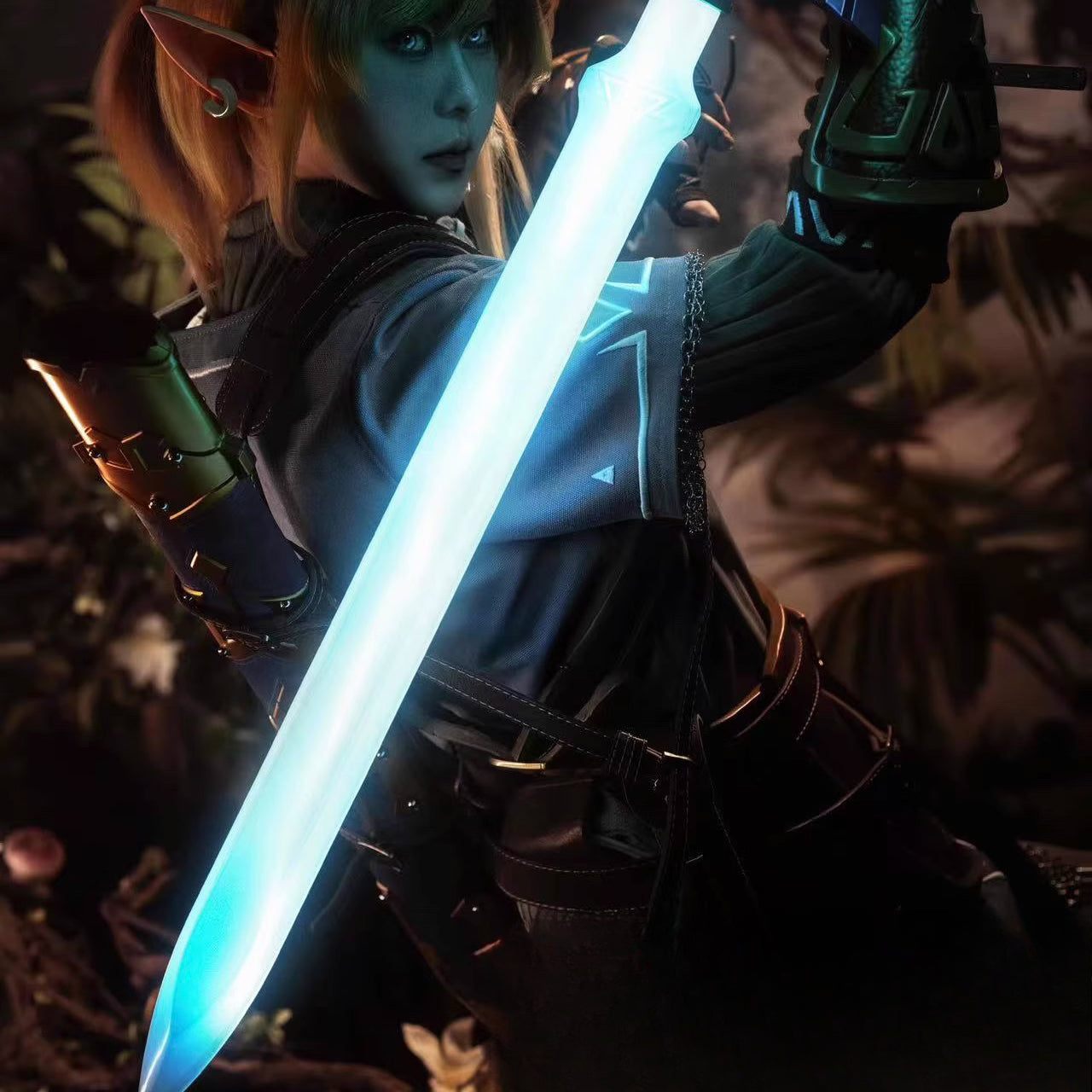 Monenjoy ゼルダの伝説 マスターソード ハイリアの盾 コスプレ道具　武器レプリカ　ABS刃、金属製刃　発光刃選択　工芸品　ティアーズオブザキングダム - Monenjoy