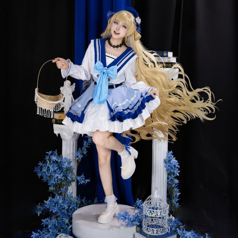 「在庫限り・完売次第終」Monenjoy　鳴潮　ローソンコラボ　フィービー　コスプレ衣装　ワンピース　ドレス　セーラー服　ロリータ　共鳴者　コスチューム　イベント　かわいい　