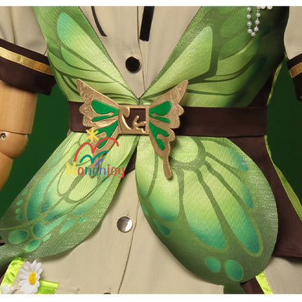 Monenjoy　インフィニティニキ 　森の蝶との戯れ コスプレ衣装 ワンピース　洋服　イベント　帽子付GS1226 - Monenjoy