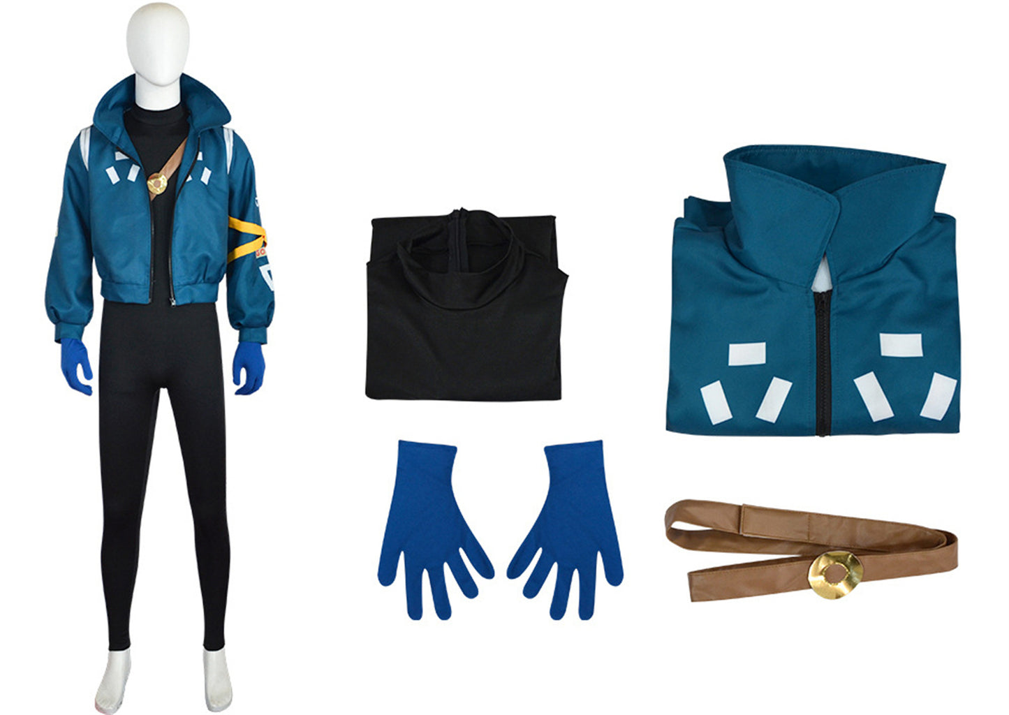 Monenjoy ONEPIECE モンキー・D・ルフィ　エッグヘッド　海賊団 衣装 ユニフォーム　礼服　コスチューム　少年漫画　COS　ハロウィン　舞台衣装　学園祭　クリスマス　イベント - Monenjoy