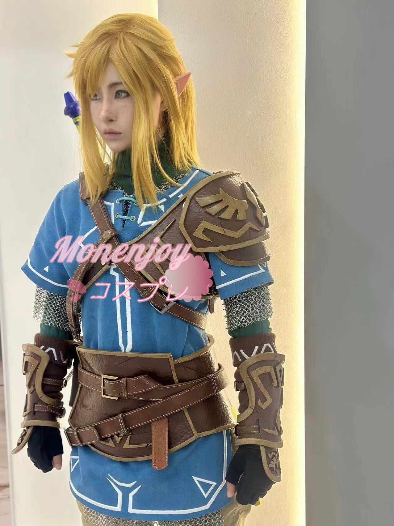Monenjoy ゼルダの伝説 リンク　英傑服　英傑の服 　豪華生地　試練の覇者　ティアーズオブザキングダム　イベント　仮装 ブレワイ　 - Monenjoy
