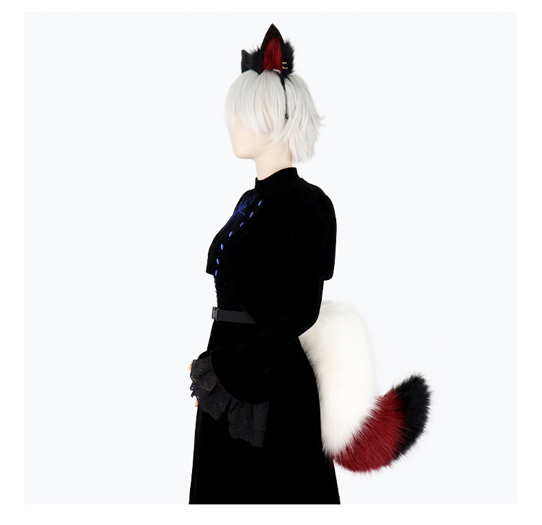 Monenjoy　陰陽師　白蔵主　妖狐　稲荷神　小物 狐耳 狼耳 狼の尻尾 コスプレ アクセサリー　コスプレ道具　髪飾り　狐耳　擬人化GS1153 - Monenjoy