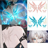 monenjoy 崩壊スターレイル アベンチュリン コスプレ　タトゥーシール　小物 花 炎 文字 顔 背中 首元 ボディーシール セット グッズ 人気 おしゃれ 飾り ファッション ハロウィン イベント 装備品 - Monenjoy