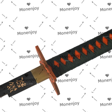 Monenjoy 鬼滅の刃　日輪刀 100cm 武器レプリカ　 冨岡　木 撮影 おもちゃ 武器 木 ハロウィン 舞台道具 剣士 コスプレ道具 レプリカ　 - Monenjoy