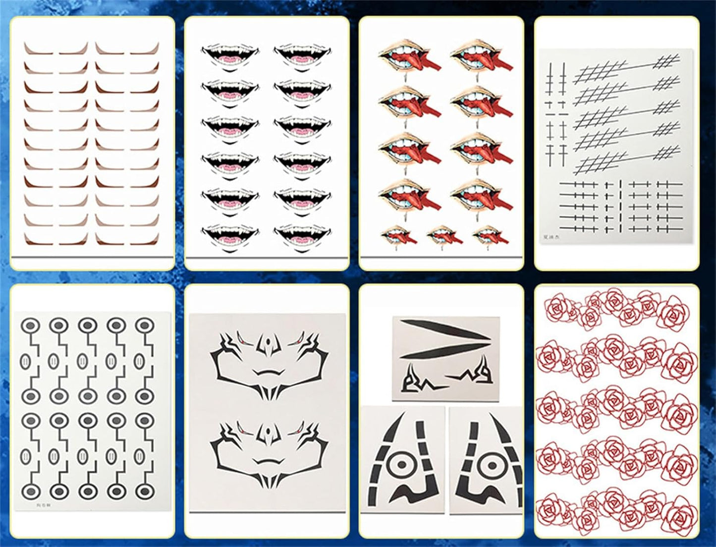 monenjoy 東京卍リベンジャーズ 柴大寿 黒龍 黒白 十字架 コスプレ タト ゥーシール 東リベ 小物 背中 しば たいじゅ 東リべ グッズ 人気 おしゃれ 飾り ファッション ハロウィン イベント 装備品 - Monenjoy