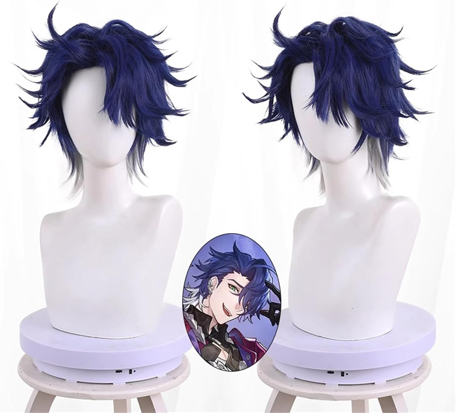 Monenjoy 崩壊スターレイル 桂乃芬 ウィッグ 80cm ロング 自然 ショート ボブ フルウィッグ ストレート ウイッグ wig かつら フルウィッグ ミディアム セミロング - Monenjoy