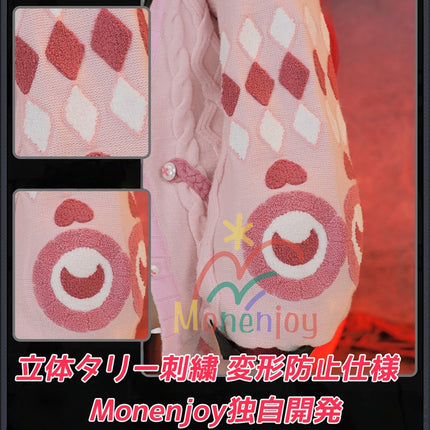 Monenjoy　ゼンレスゾーンゼロ　浮波柚葉　コスプレ衣装　　タリー刺繍　セーラー服　ネイルチップ+デカール贈り　Ukinami Yuzuha　怪啖屋　ミニスカート　イベント セーターコートGS1930　