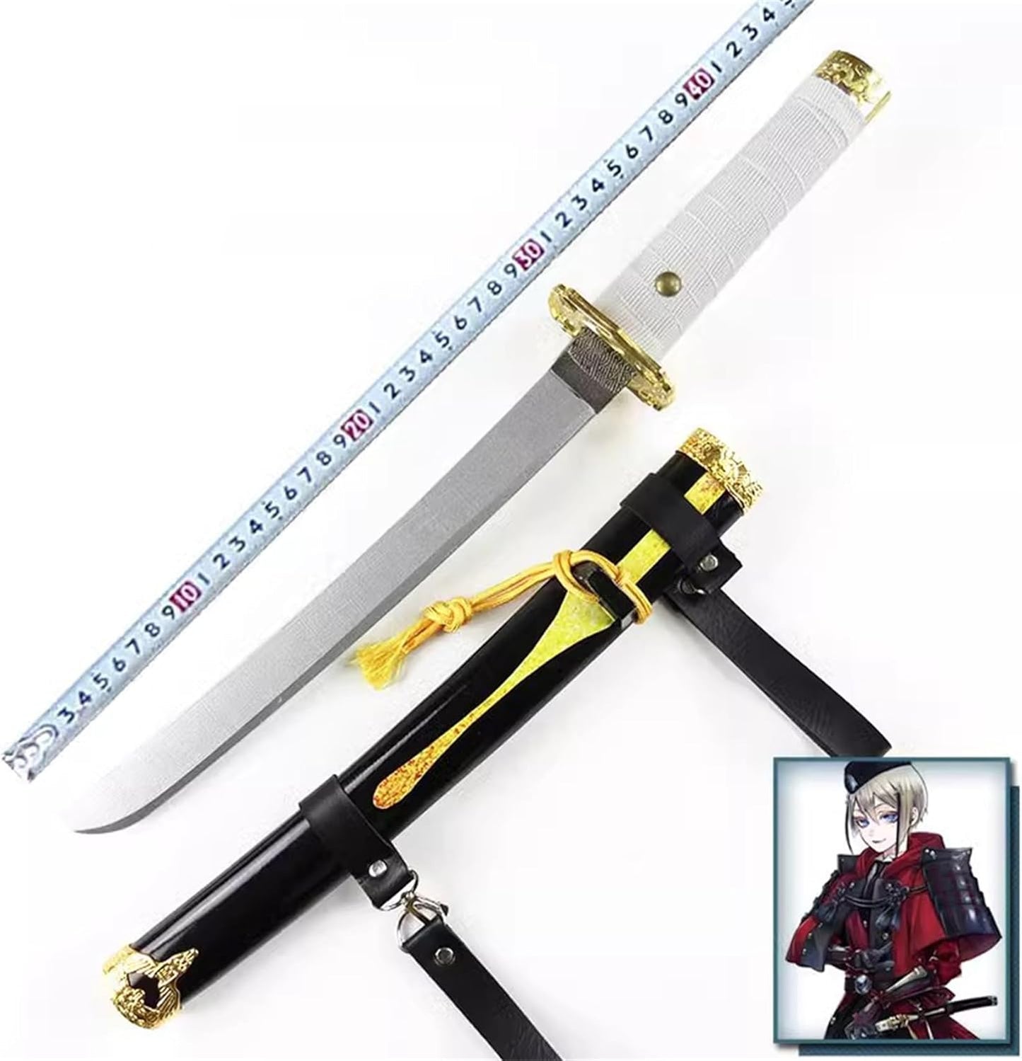 Monenjoy 刀剣乱舞　日向正宗 54cm 刀剣男士 ひゅうがまさむね 付喪神 短刀 とうらぶ 美術刀 おもちゃ コスプレ道具 イベント 舞台道具 ハロウィン 花火大会　 - Monenjoy