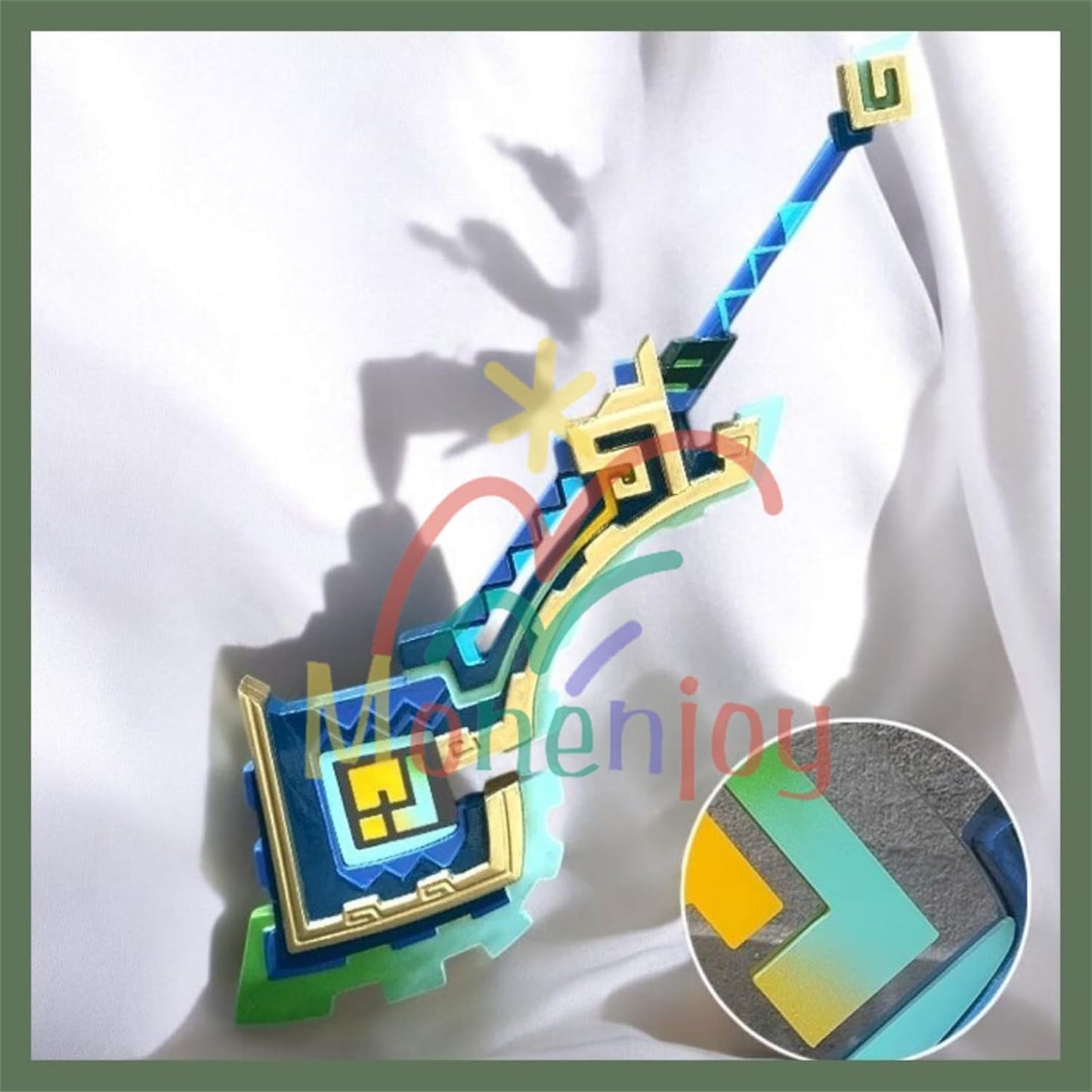 Monenjoy コスプレ道具　原神　キィニチ 武器 山の王の長牙 両手剣 PU製造 115cm 1:1レプリカ パーティ 道具 武器 モデル ハロウィン イベント 工芸品 廻焔を継ぐ狩人 学園祭 - Monenjoy