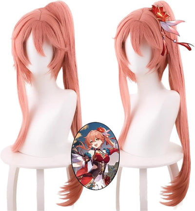 Monenjoy 崩壊スターレイル 桂乃芬 ウィッグ 80cm ロング 自然 ショート ボブ フルウィッグ ストレート ウイッグ wig かつら フルウィッグ ミディアム セミロング - Monenjoy