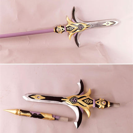 Monenjoy 原神 コスプレ道具 喜多院十文字槍 約181cm トーマ 雷電将軍 元素爆発 アクセサリー PU製造 cosplay 学園祭 イベント ハロウィン COS おもちゃ [並行輸入品]
