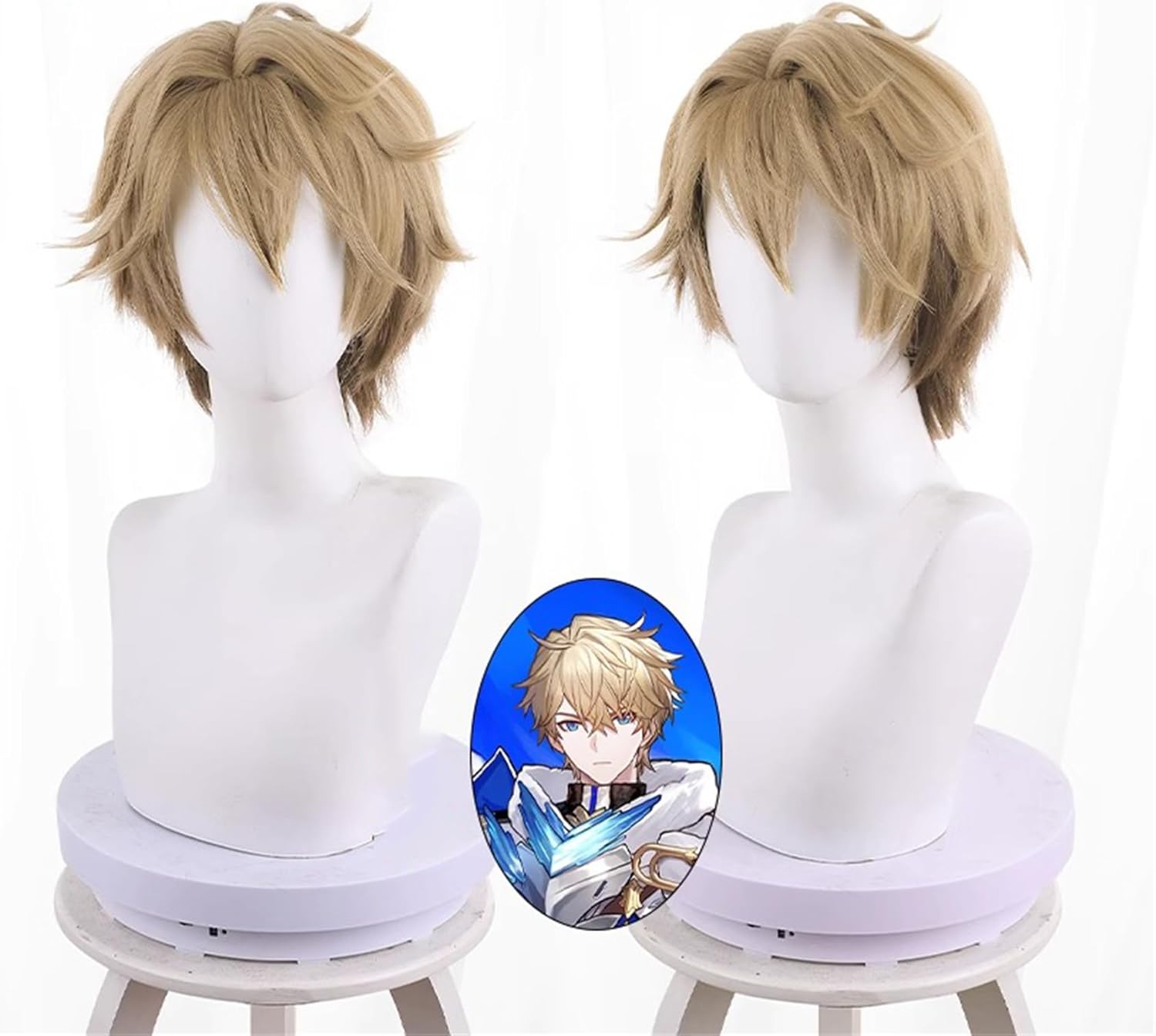 Monenjoy 崩壊スターレイル 桂乃芬 ウィッグ 80cm ロング 自然 ショート ボブ フルウィッグ ストレート ウイッグ wig かつら フルウィッグ ミディアム セミロング - Monenjoy