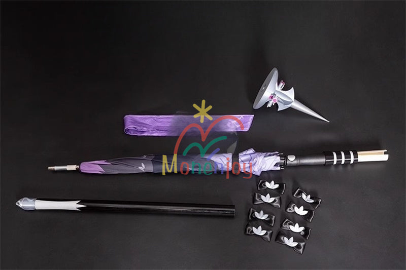 Monenjoyゼンレスゾーンゼロ ビビアン 傘　コスプレ道具　 モッキンバード　ゼンゼロ 　イベント　仮装　傘面直径95cm　傘長約163cm - Monenjoy