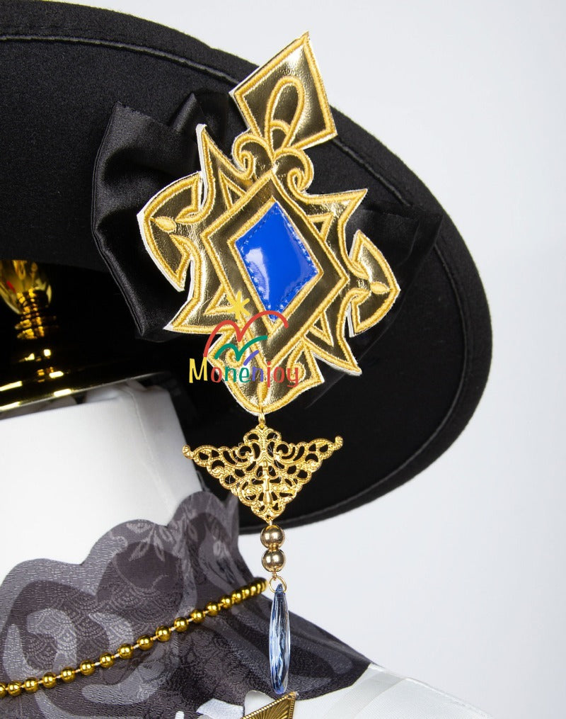 原神ナヴィア コスプレ衣装　立体3d樹脂装飾＋帽子付属　高弾性マットレザー採用｜MONENJOY   - Monenjoy