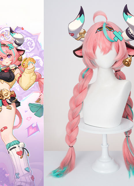 Monenjoy 原神 ヴァレサ ウィッグ　カツラ　アクセサリー　コスプレ道具 - Monenjoy
