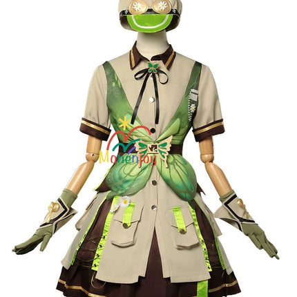 Monenjoy　インフィニティニキ 　森の蝶との戯れ コスプレ衣装 ワンピース　洋服　イベント　帽子付GS1226 - Monenjoy