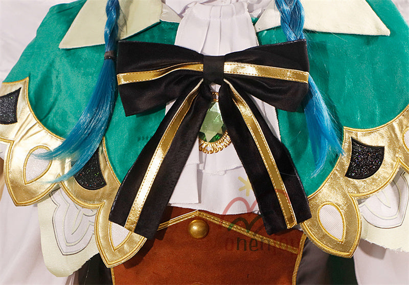 Monenjoy　原神 ウェンティ　コスプレ衣装　Venti 　コスチューム　帽子付き　吟遊詩人  モンド　イベント　仮装　ハロウィン