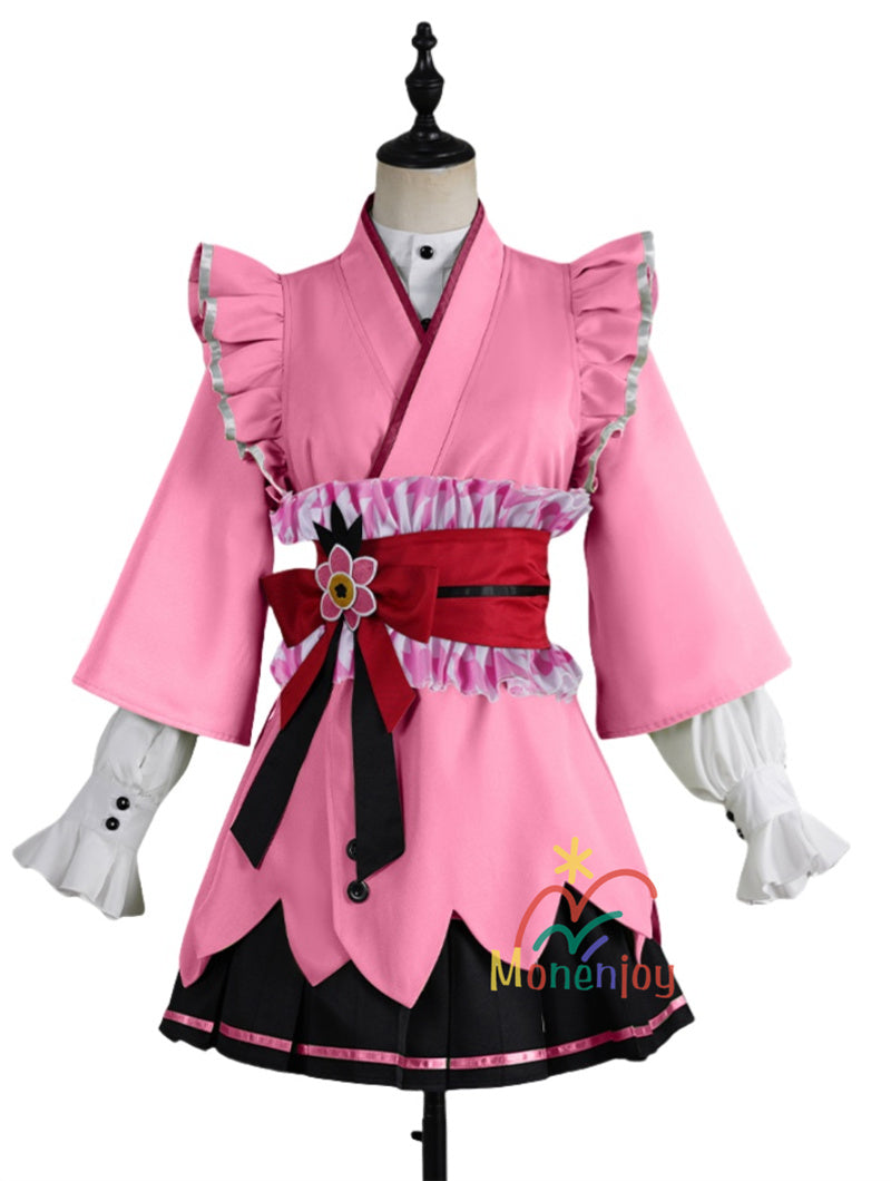 Monenjoy　前橋ウィッチーズ　新里 アズ　北原 キョウカ　三俣 チョコ　上泉 マイ赤城 ユイナ　コスプレ衣装　 メイド服　コスチューム　魔女GS1917　