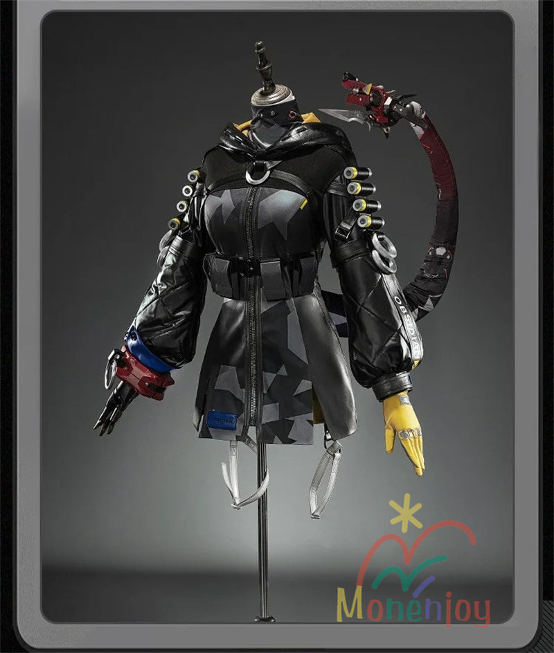 Monenjoy　ゼンレスゾーンゼロ　オルペウス　コスプレ衣装　鬼火　ゼンゼロ／ZZZ　イベント 鬼火+角＋尻尾追加可能　ボルス小隊　ハロウィン　