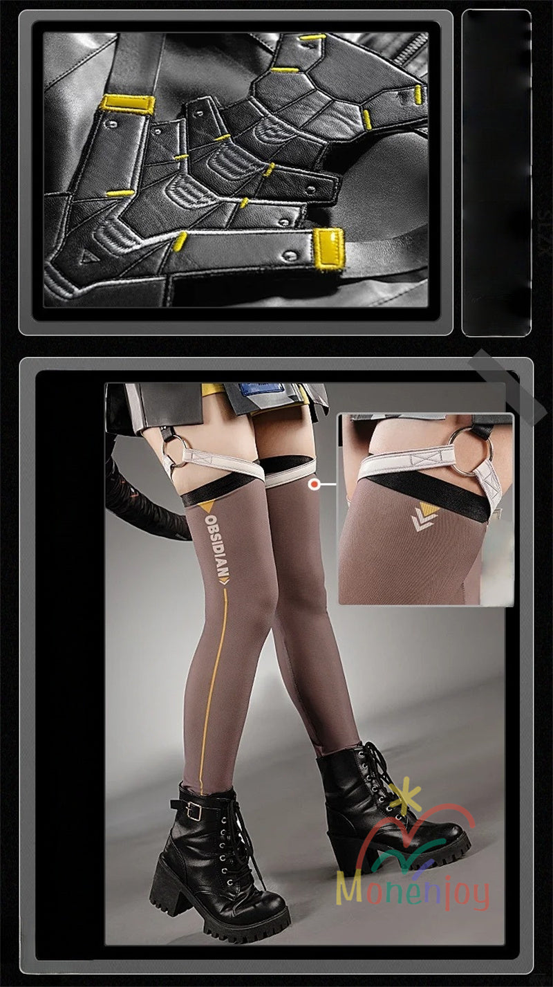 Monenjoy　ゼンレスゾーンゼロ　オルペウス　コスプレ衣装　鬼火　ゼンゼロ／ZZZ　イベント 鬼火+角＋尻尾追加可能　ボルス小隊　ハロウィン　