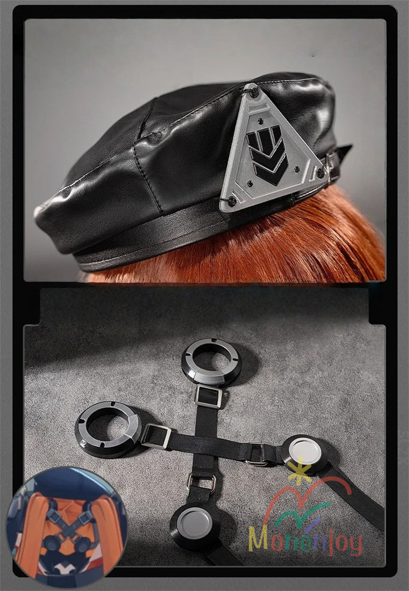 Monenjoy　ゼンレスゾーンゼロ　オルペウス　コスプレ衣装　鬼火　ゼンゼロ／ZZZ　イベント 鬼火+角＋尻尾追加可能　ボルス小隊　ハロウィン　