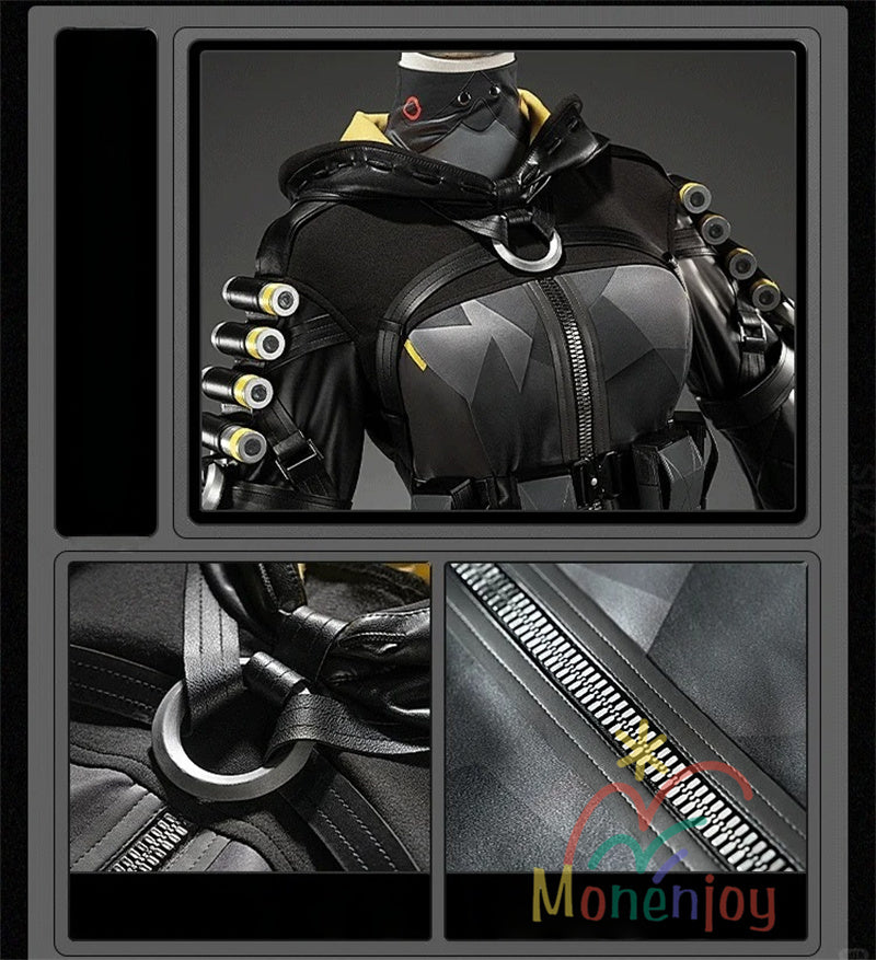 Monenjoy　ゼンレスゾーンゼロ　オルペウス　コスプレ衣装　鬼火　ゼンゼロ／ZZZ　イベント 鬼火+角＋尻尾追加可能　ボルス小隊　ハロウィン　