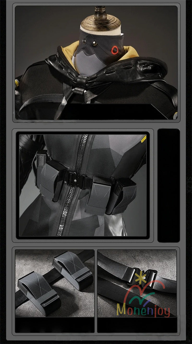 Monenjoy　ゼンレスゾーンゼロ　オルペウス　コスプレ衣装　鬼火　ゼンゼロ／ZZZ　イベント 鬼火+角＋尻尾追加可能　ボルス小隊　ハロウィン　