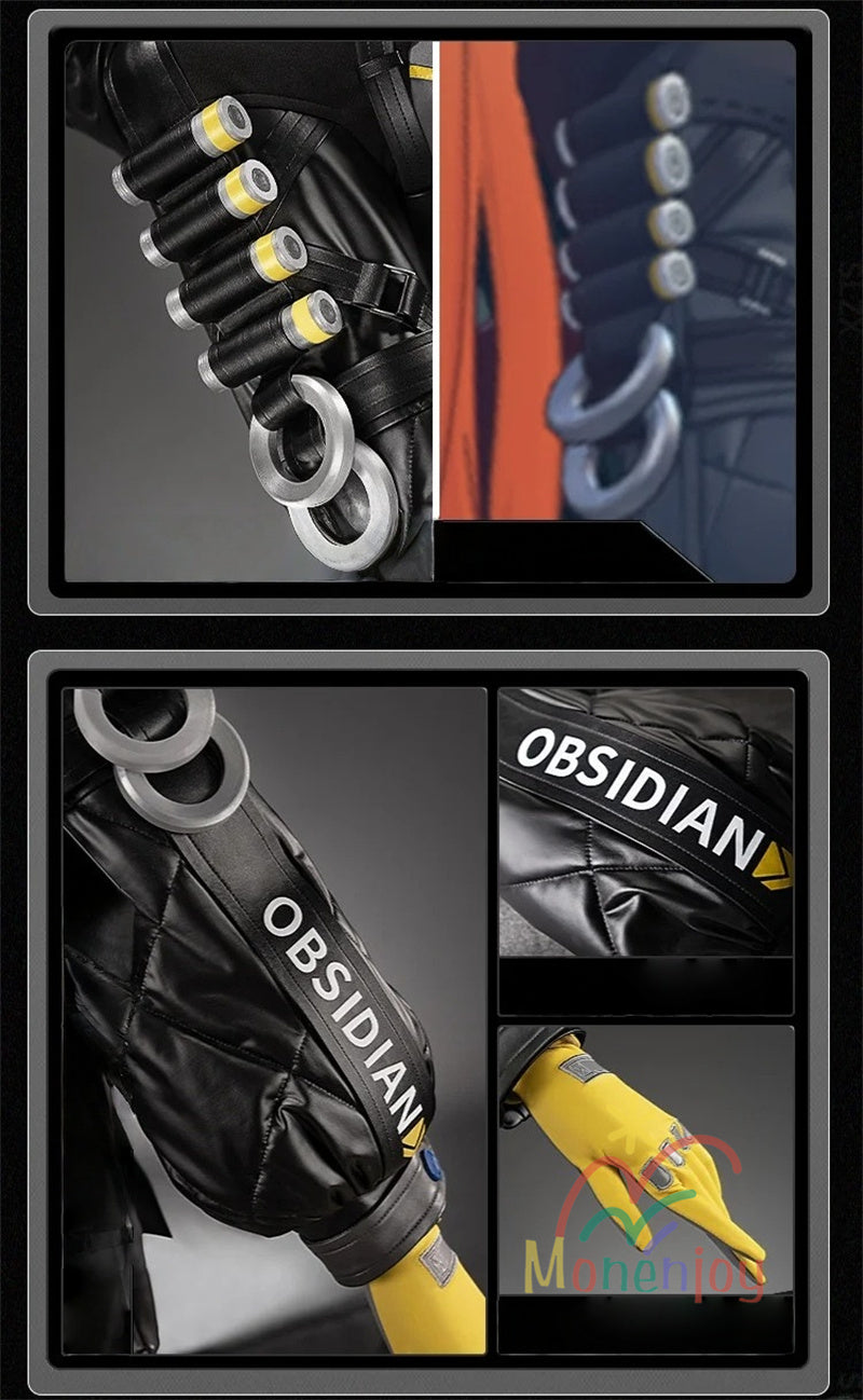 Monenjoy　ゼンレスゾーンゼロ　オルペウス　コスプレ衣装　鬼火　ゼンゼロ／ZZZ　イベント 鬼火+角＋尻尾追加可能　ボルス小隊　ハロウィン　