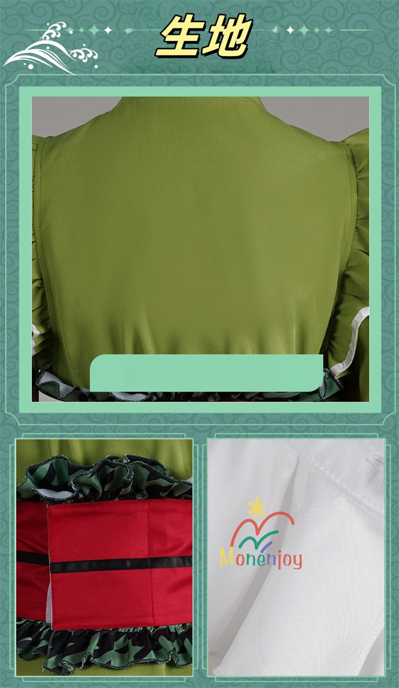 Monenjoy　前橋ウィッチーズ　新里 アズ　北原 キョウカ　三俣 チョコ　上泉 マイ赤城 ユイナ　コスプレ衣装　 メイド服　コスチューム　魔女GS1917　