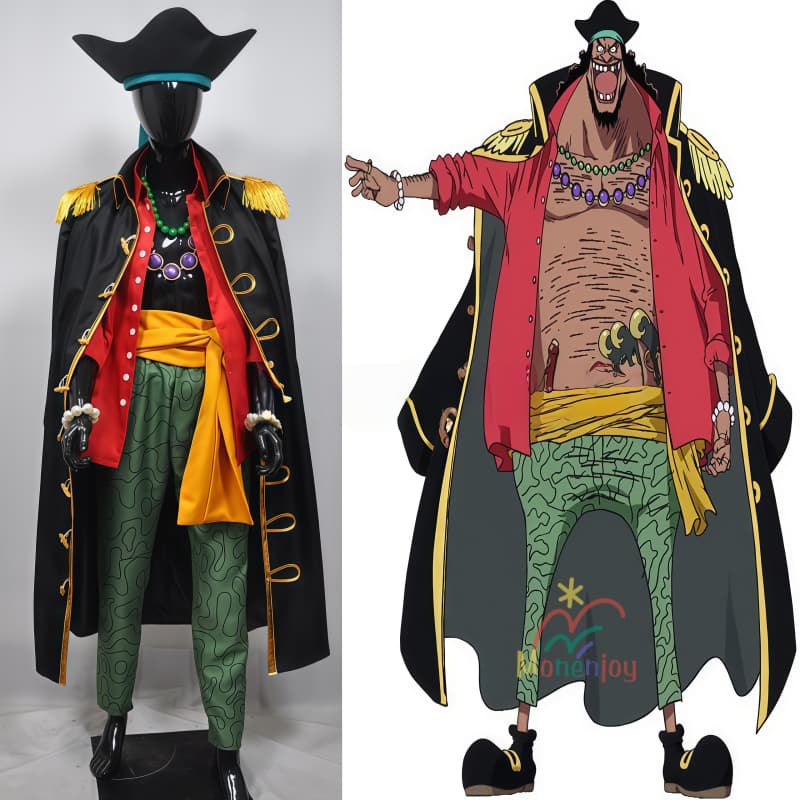 Monenjoy　ONE PIECE　大海賊　コスチューム　マーシャル・D・ティーチ　コスプレ衣装　黒ひげ海賊団船長　黒ひげ　イベント　舞台服