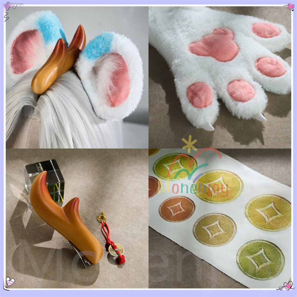 Monenjoy　第五人格 × 有獣焉 コラボ　天禄傭兵 コスプレ衣装　尻尾＋手袋追加対応　コスチューム　アイデンティティ5/IdentityV 　舞台服　イベント MONENJOY