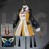 Monenjoy Zenless Zone Zero The Destination of Clouds Rin Cosplay Costume Rin-chan (New Costume) Anniversary Ver.2.0 kosu Cosplay Costume Embroidered Logo Earrings + Earrings Mount Ungaku One Piece Cosplay Costume 