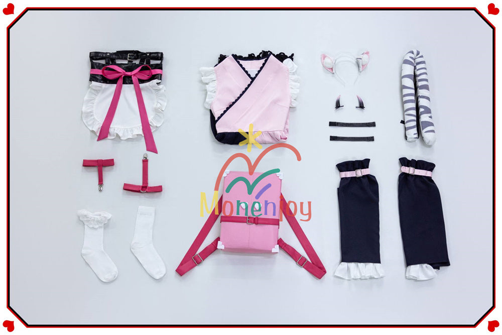 Monenjoy　超かぐや姫 駒沢 乃依 コスプレ衣装　こまざわ のい 　ゴスロリ風　Black onyXのメンバー　コスチューム　鞄追加対応 MONENJOY