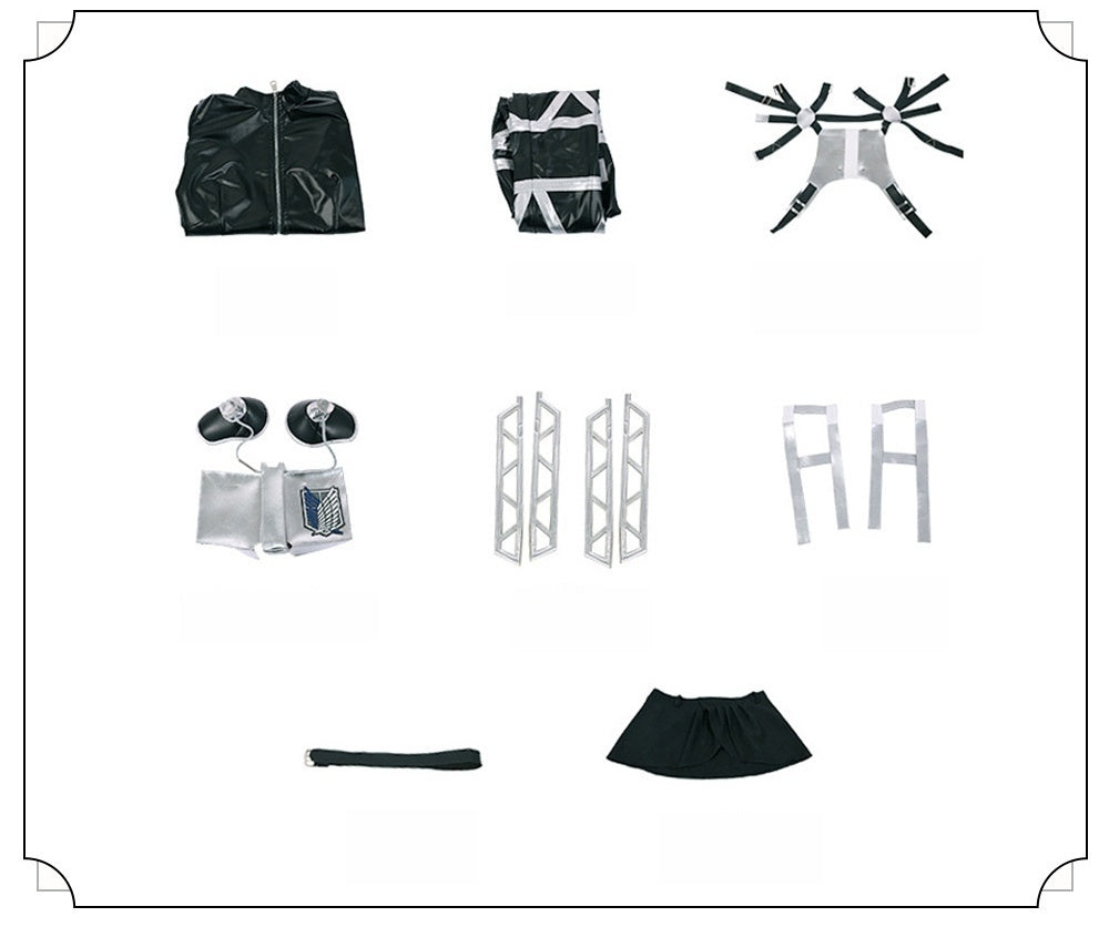 Monenjoy　劇場版「進撃の巨人」完結編 THE LAST ATTACK　コスプレ衣装　 戦闘服　マント追加可能　イベント　仮装　ハロウィン - Monenjoy