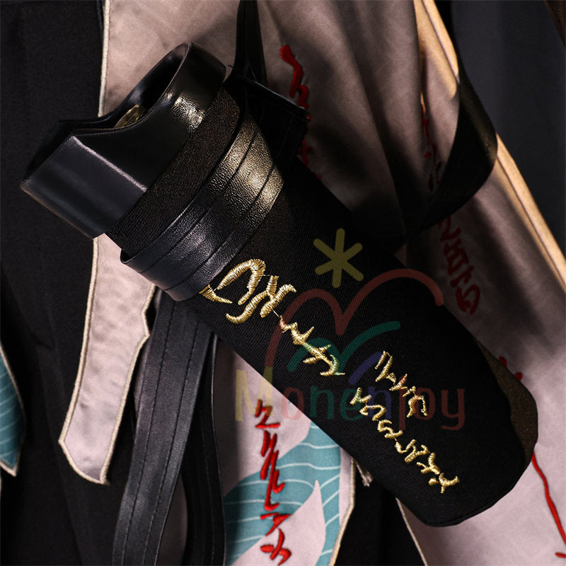 Monenjoy　鳴潮　仇遠　コスプレ衣装　きゅうえん　コスチューム　Wuthering Waves　孤高の剣客　刺繍柄＋人工革更新