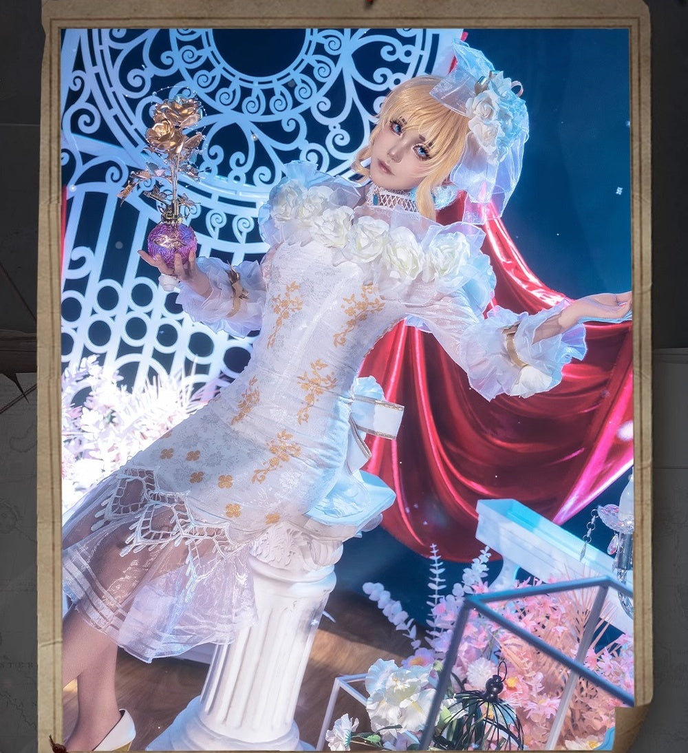 Monenjoy アイデンティティ5 調香師 今宵こそ コスプレ衣装 オフショルダー スカート IdentityV 第五人格　肩出し ワンピース イベント　GS1157 - Monenjoy