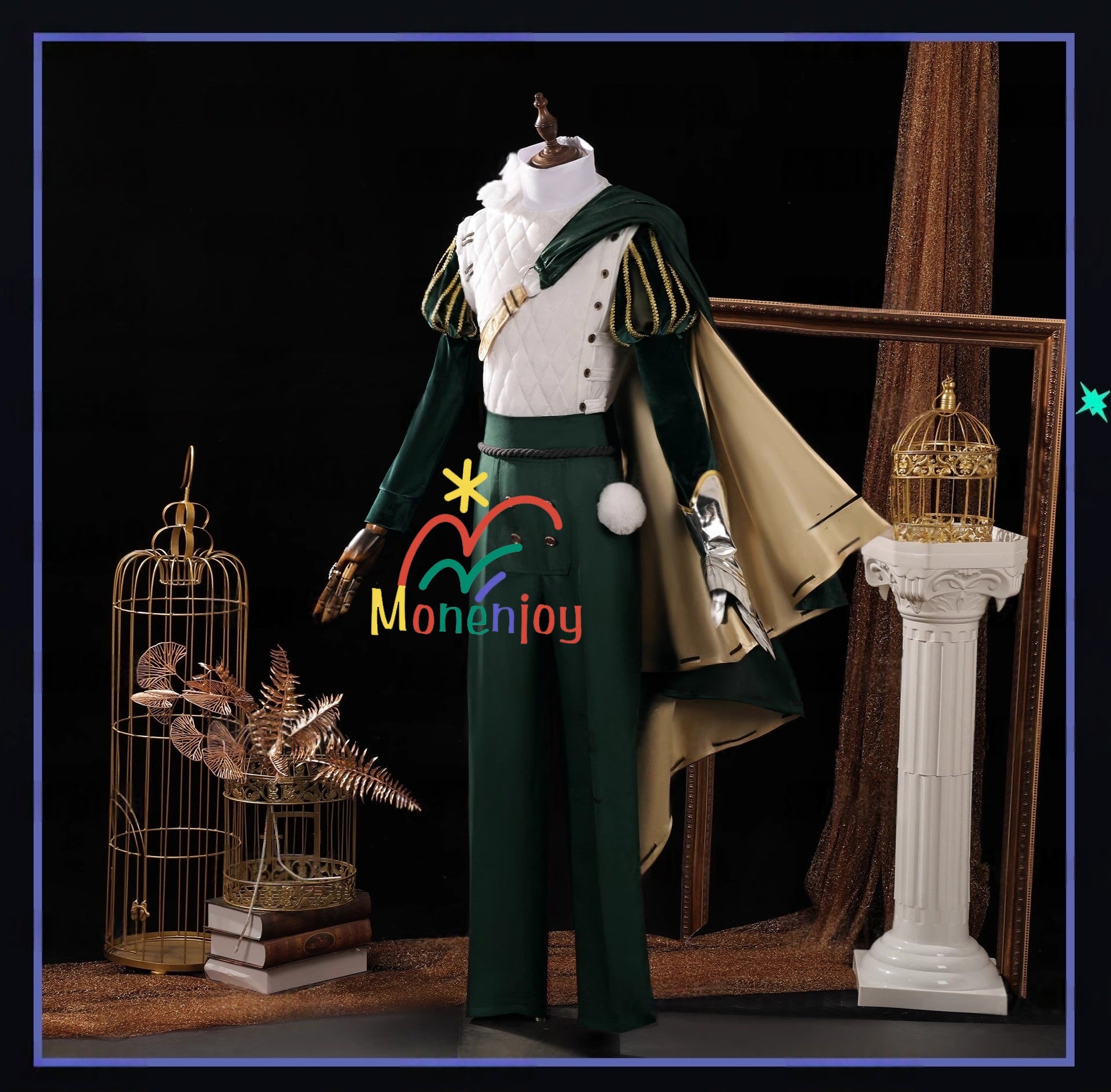 Monenjoy 第五人格 騎士 コスプレ衣装　ボタンメガネ付き コスチュームセットアイデンティティ5 リチャード・スターリング　おしゃれ 　cosplay　GS1201　 - Monenjoy