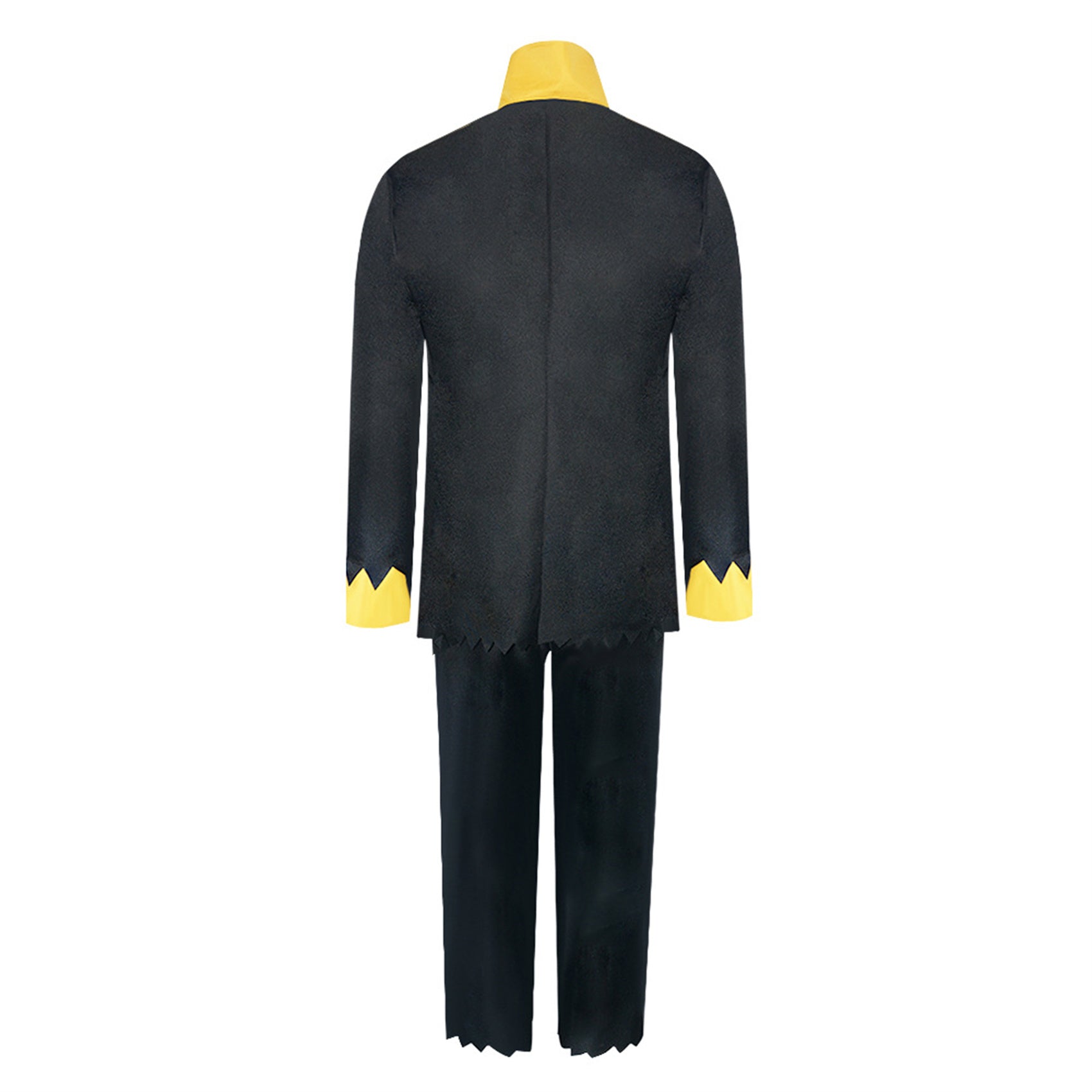 Monenjoy ONEPIECE ブルック　麦わらの一味 音楽家 ソウルキング 海賊団 紳士衣装 スーツセット　黒色　礼服　コスチューム　COS　ハロウィン　舞台衣装　学園祭　クリスマス　イベント - Monenjoy