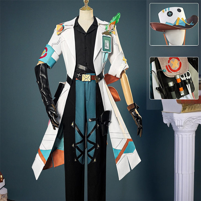 monenjoy 原神 イファ コスプレ衣装　トラロカンの竜医　花翼の集の竜医　帽子＋アクセサリー付　コスプレ　GS1389 - Monenjoy