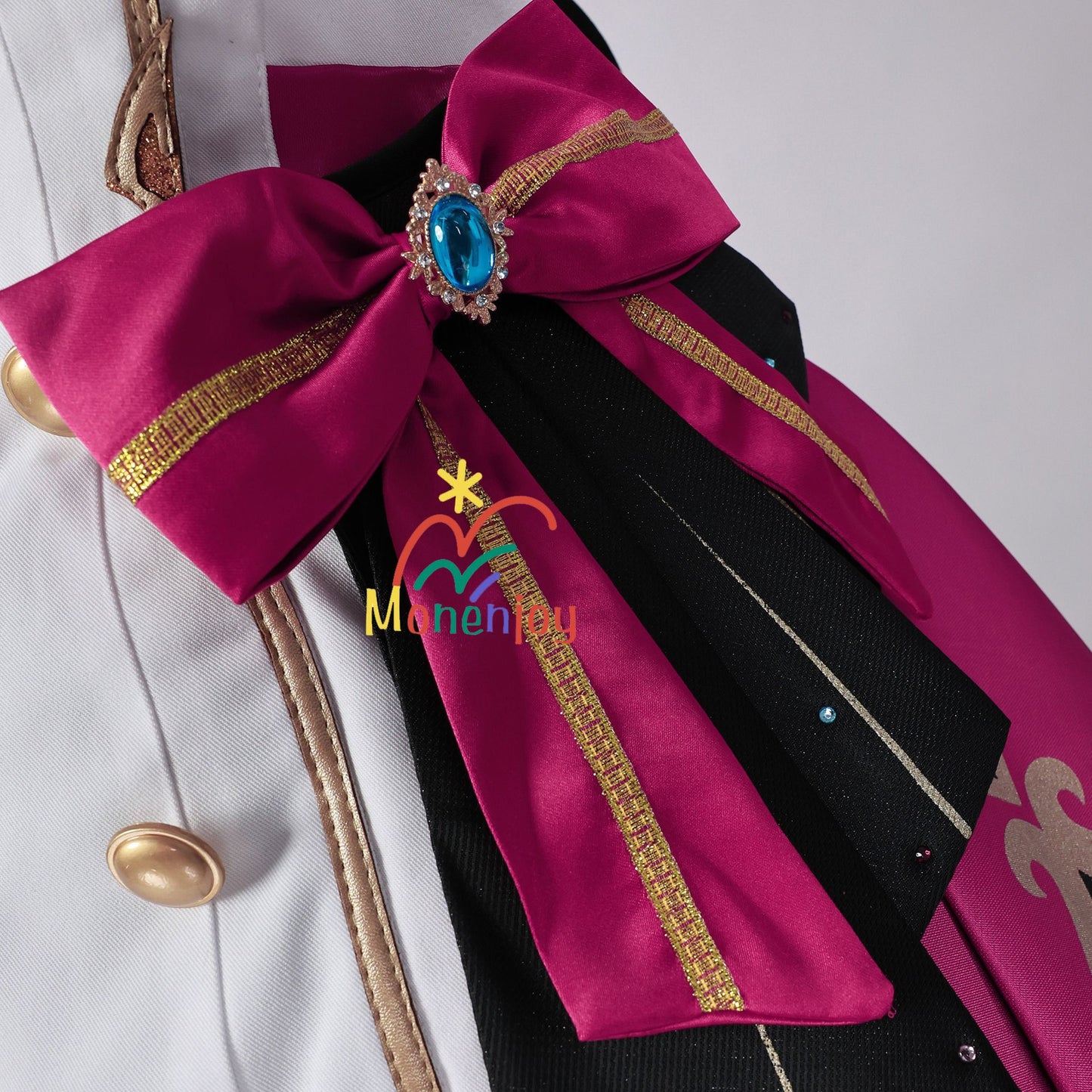 Monenjoy 原神　エスコフィエ　コスプレ衣装　 Escoffier　コスチューム　ワンピース　洋服　帽子付　3d樹脂アクセサリー　G1199 - Monenjoy