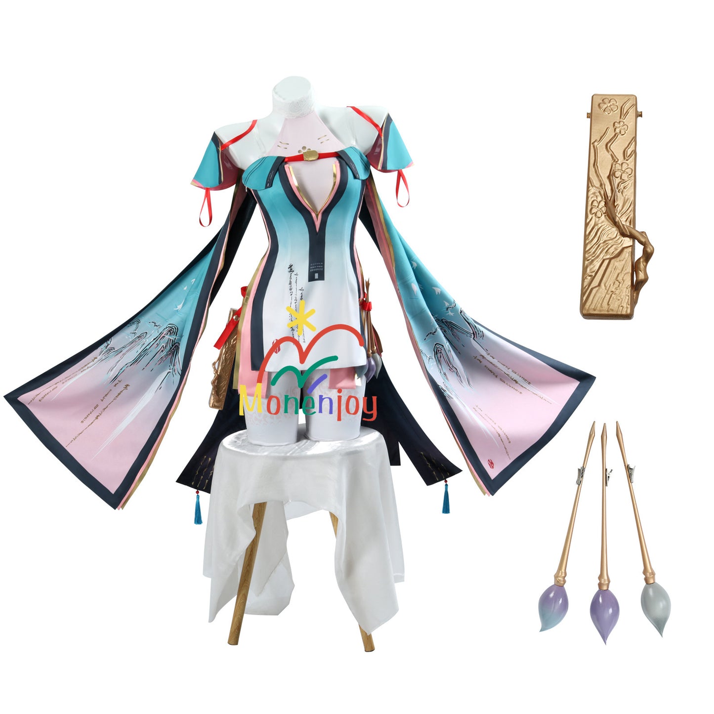 Monenjoy 鳴潮 折枝　コスプレ衣装　オリエ　コスチューム　3d樹脂アクセサリー＋ウィッグ追加 - Monenjoy