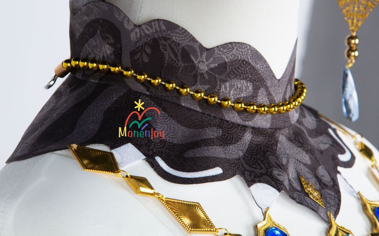 原神ナヴィア コスプレ衣装　立体3d樹脂装飾＋帽子付属　高弾性マットレザー採用｜MONENJOY   - Monenjoy