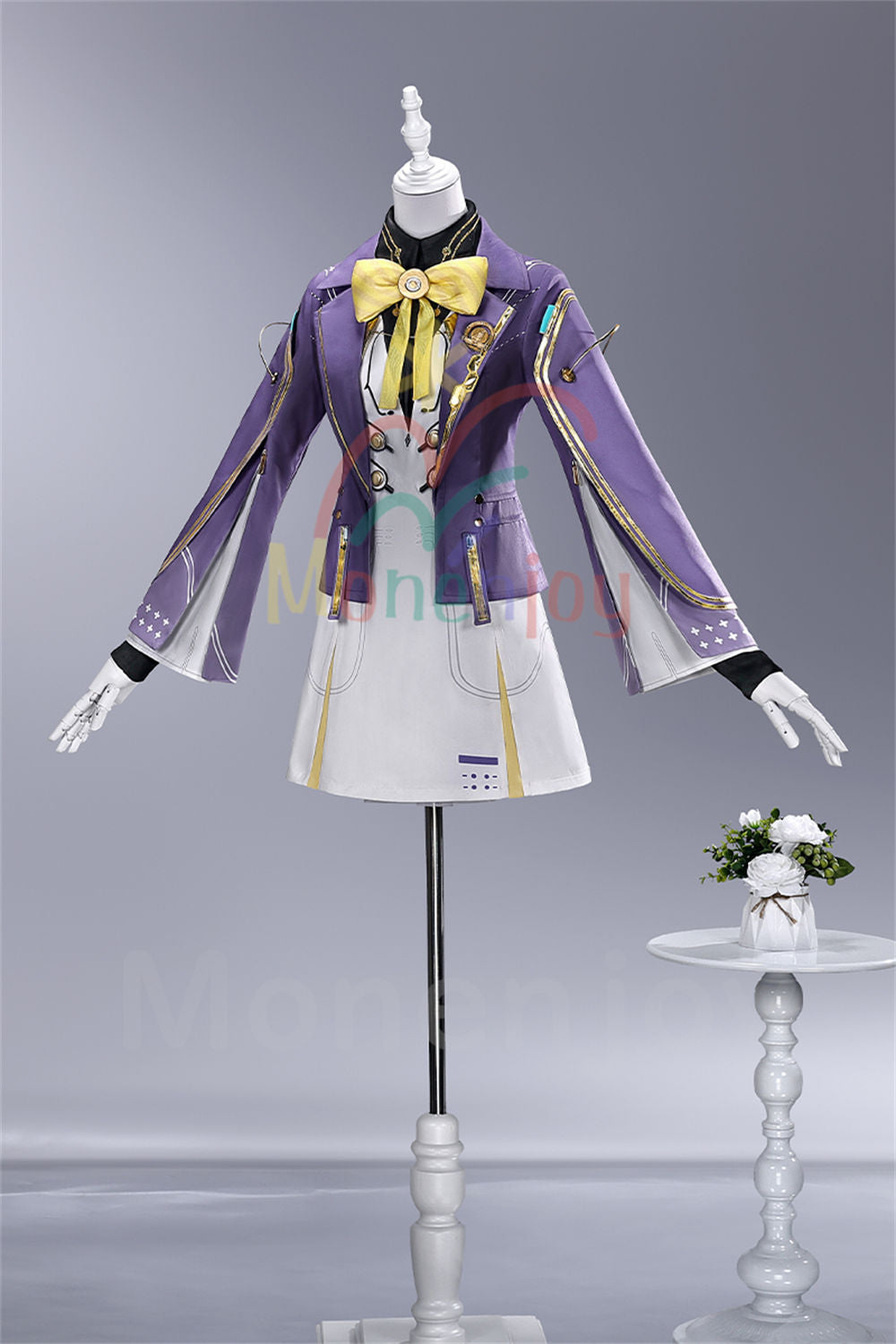 Monenjoy　鳴潮 エイメス コスプレ衣装　学生服　ユニフォーム　高校生制服　紫色 Monenjoy