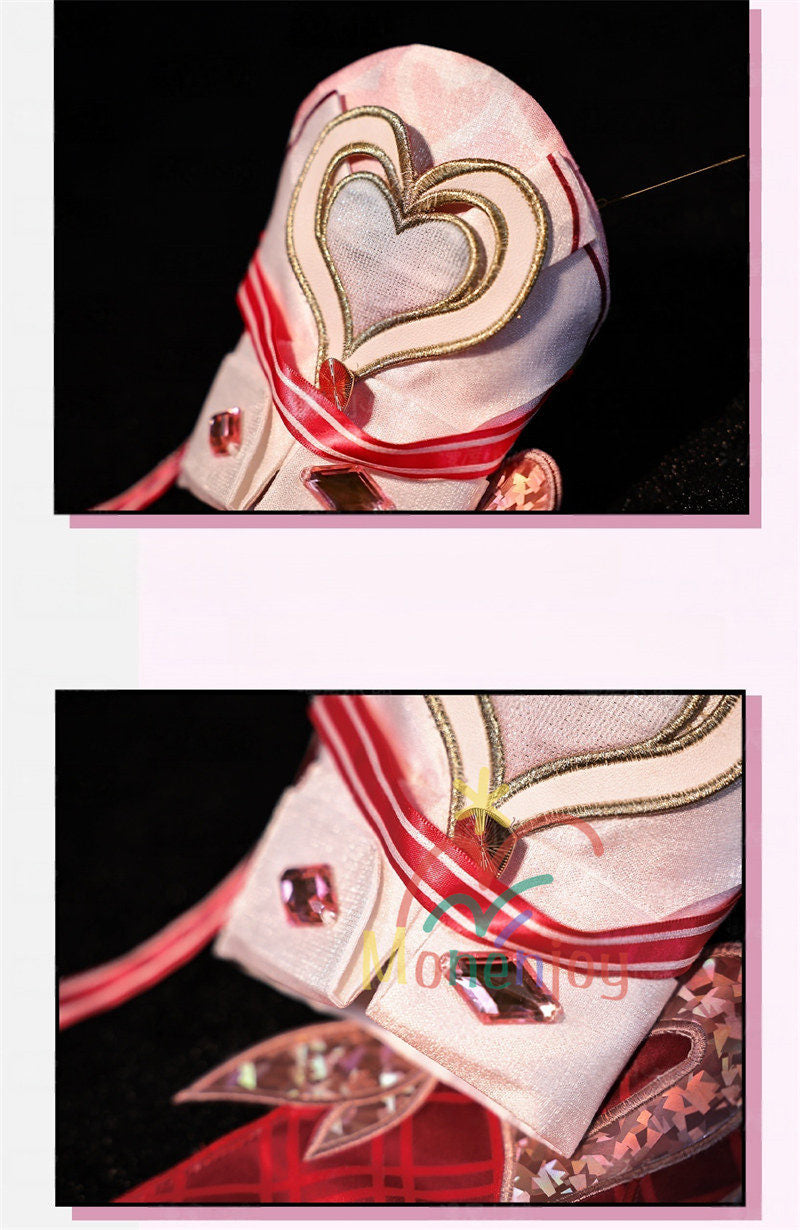 Monenjoy　崩壊3rd 妖精エリ  エリシア コスプレ　ピンク色　コスチューム　ハロウィン　コスプレ衣装