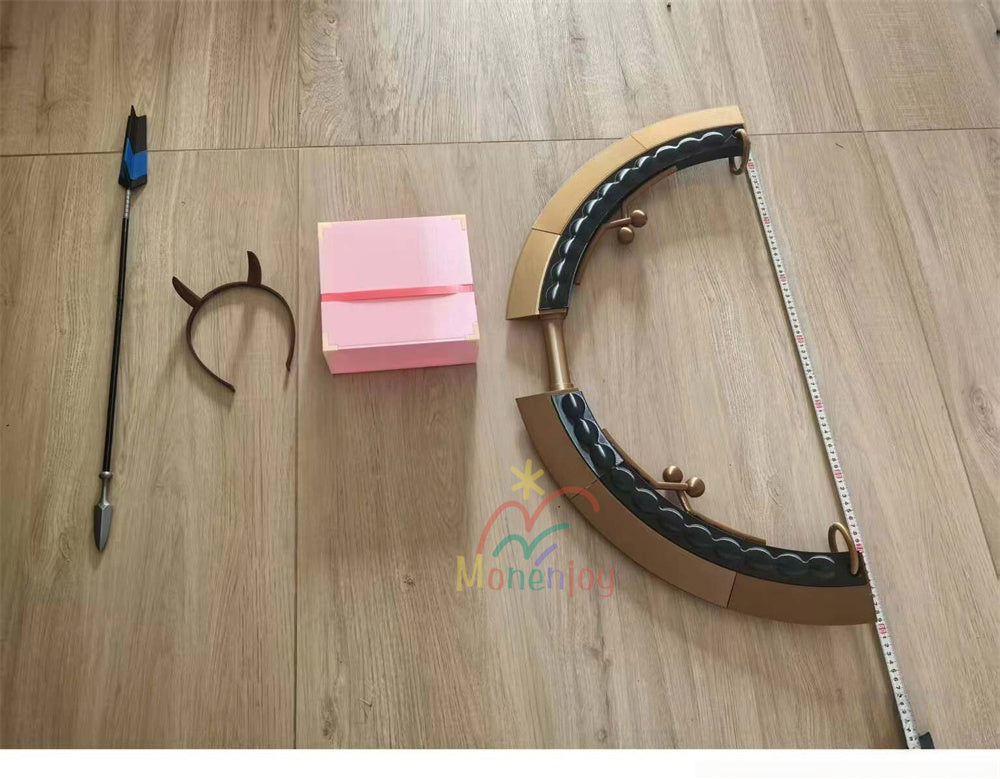 Monenjoy 超かぐや姫！ 駒沢乃依 コスプレ弓矢セット 弓 矢筒 PETG素材 80cm 本格武器プロップ MONENJOY