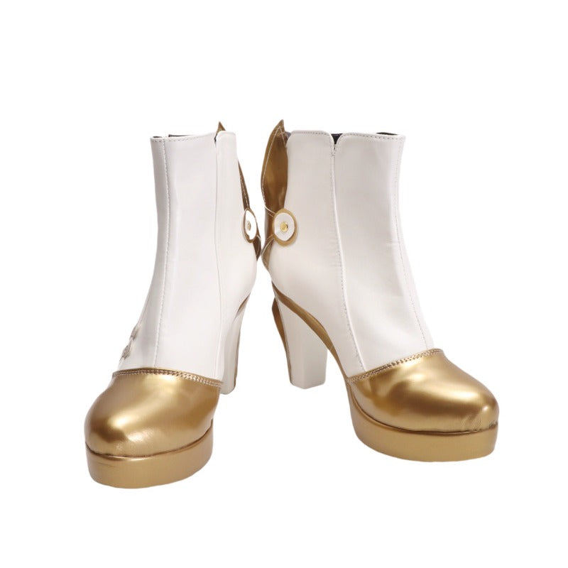 Monenjoy 原神 イネファ シューズ　コスプレ道具　靴　ブーツ　6cm 9cm 12cm ミドルブーツ　アクセサリー　オーダーメイド