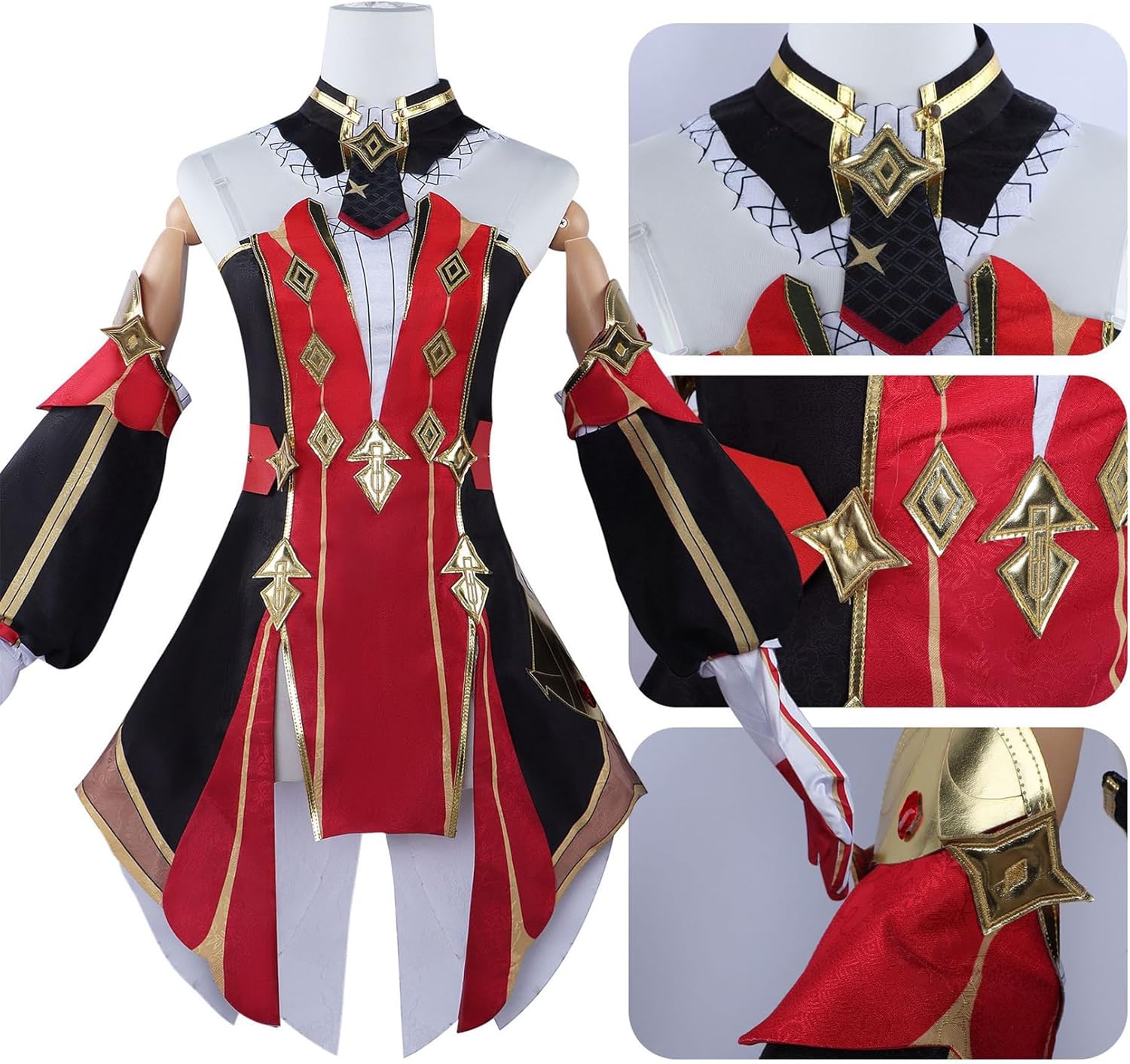 Monenjoy 原神 シュヴルーズ　コスプレ衣装　　帽子付Chevreuse　礼服 ワンピース 洋服 コスチューム イベント コスプレ ハロウィン 洋風 可愛い 舞台衣装 - Monenjoy