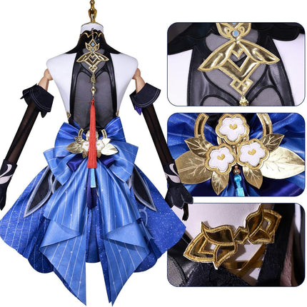 Monenjoy 原神 玄玉瑶芳 甘雨 　コスプレ衣装　礼服 ワンピース 洋服 コスチューム イベント コスプレ ハロウィン 洋風 可愛い 舞台衣装